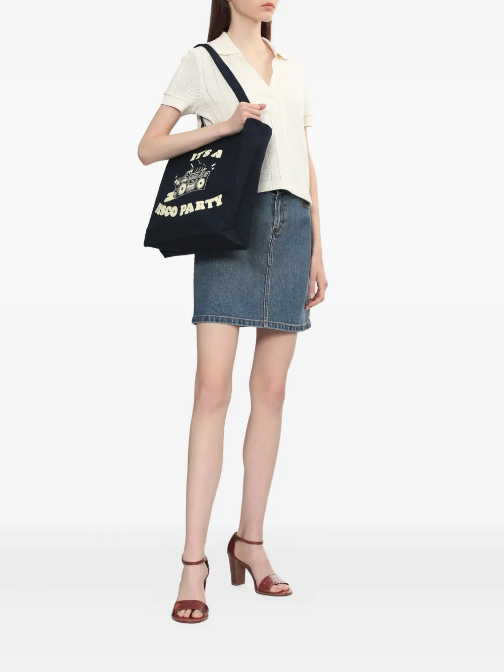 A.P.C.medium graphic-print tote bag