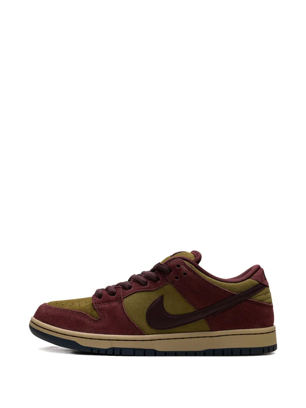 Nike Sb Dunk Low Burgundy Crush/Olive Flak Sneakers