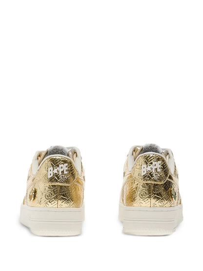 A Bathing Ape?Bape Sta 5 Metallic Sneakers
