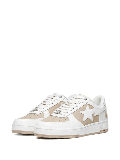A Bathing Ape?Star-Patch Leather Sneakers