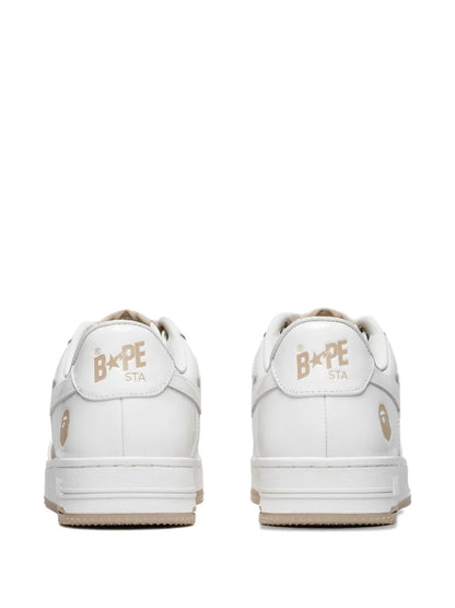 A Bathing Ape?Star-Patch Leather Sneakers