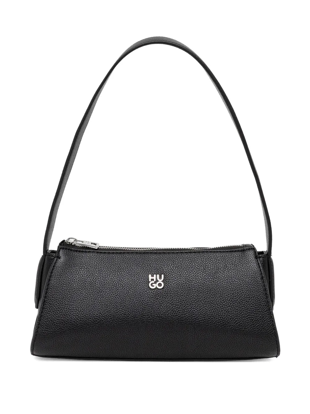 HUGOzip-top curved shoulder bag