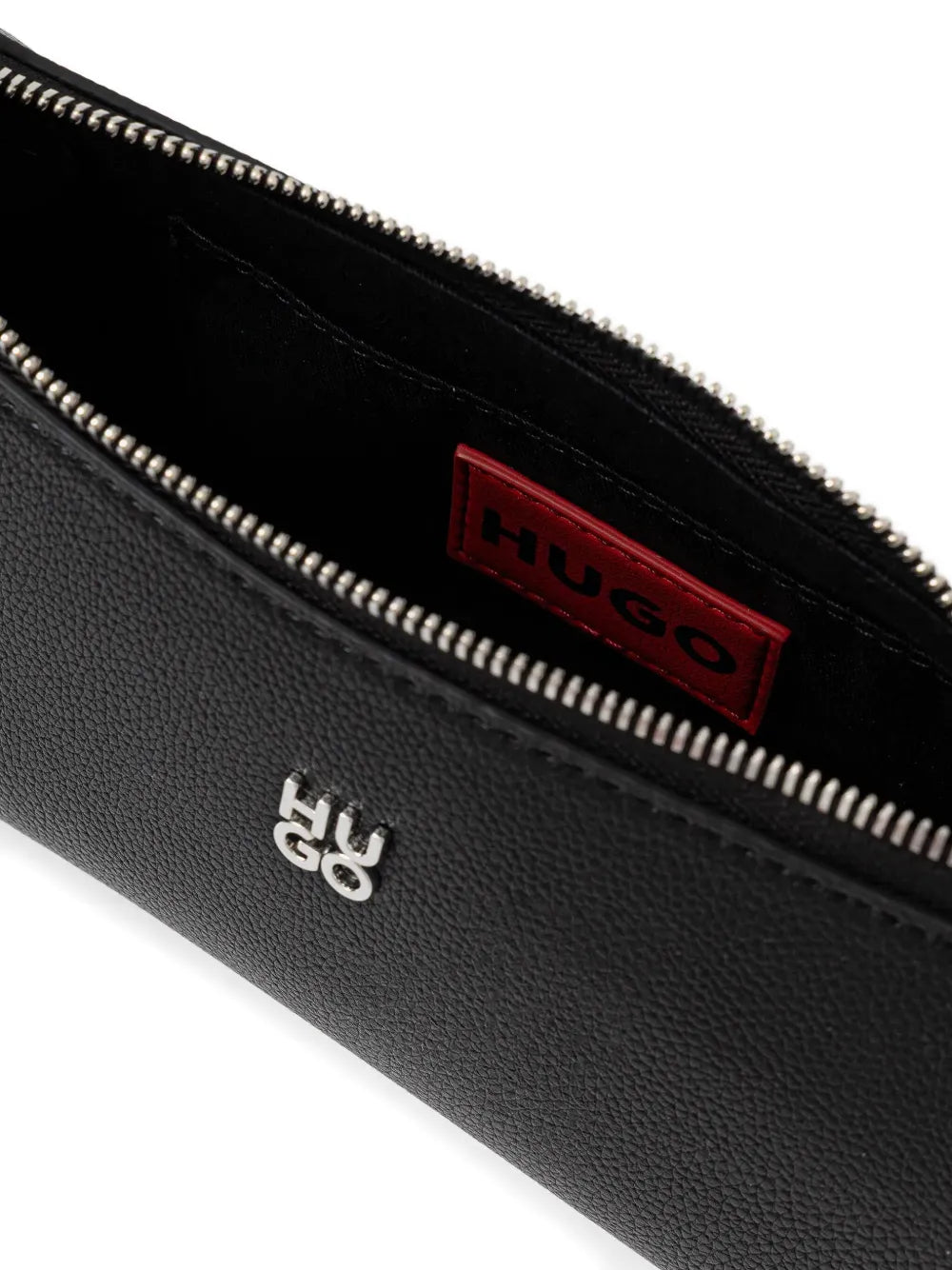 HUGOzip-top curved shoulder bag
