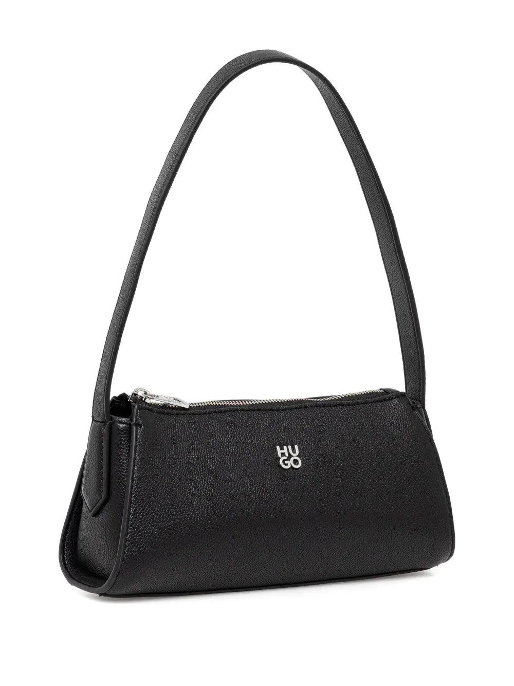 HUGOzip-top curved shoulder bag