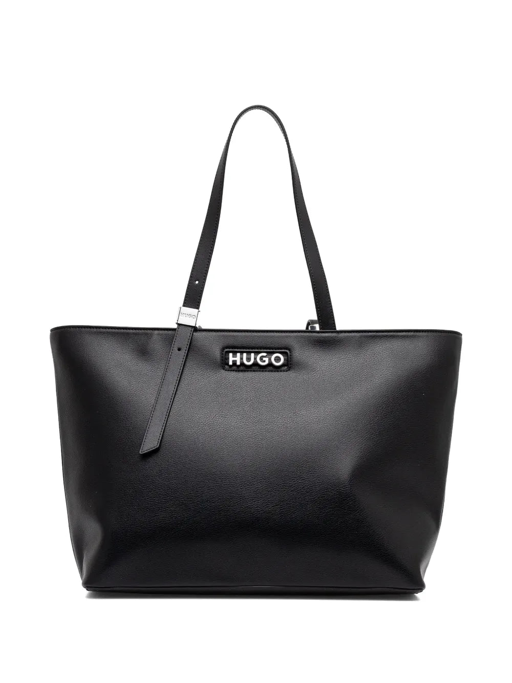 HUGObuckle-detail logo tote bag