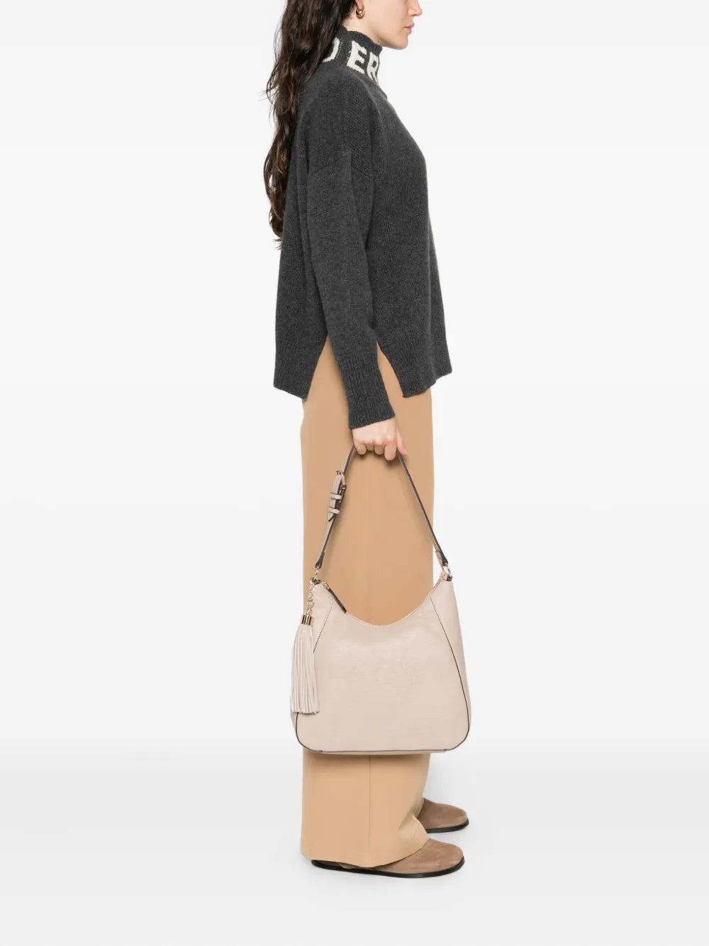 LIU JOsmall logo-embossed shoulder bag