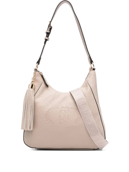 LIU JOsmall logo-embossed shoulder bag