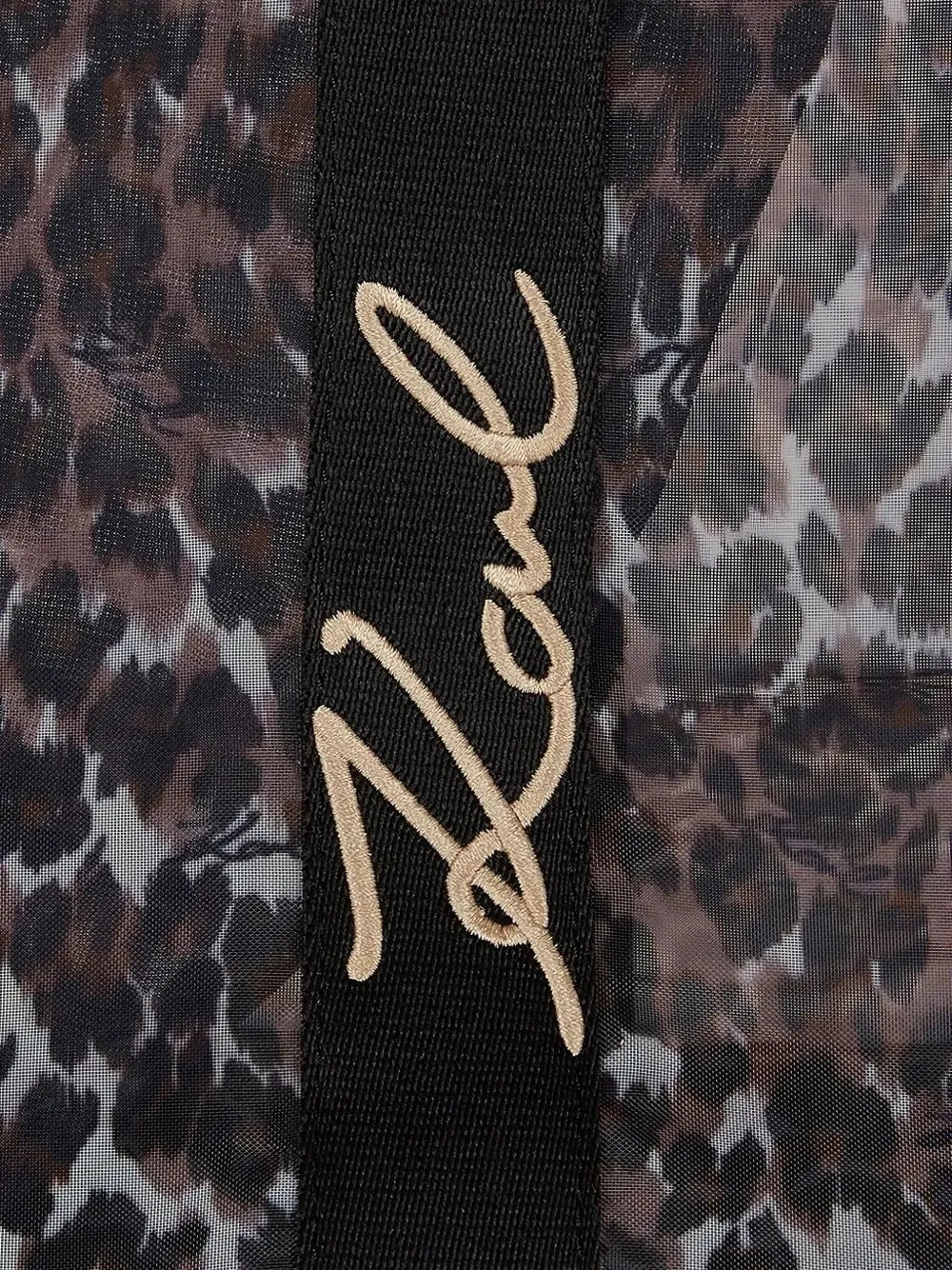 Karl LagerfeldK/Signature leopard-print beach bag