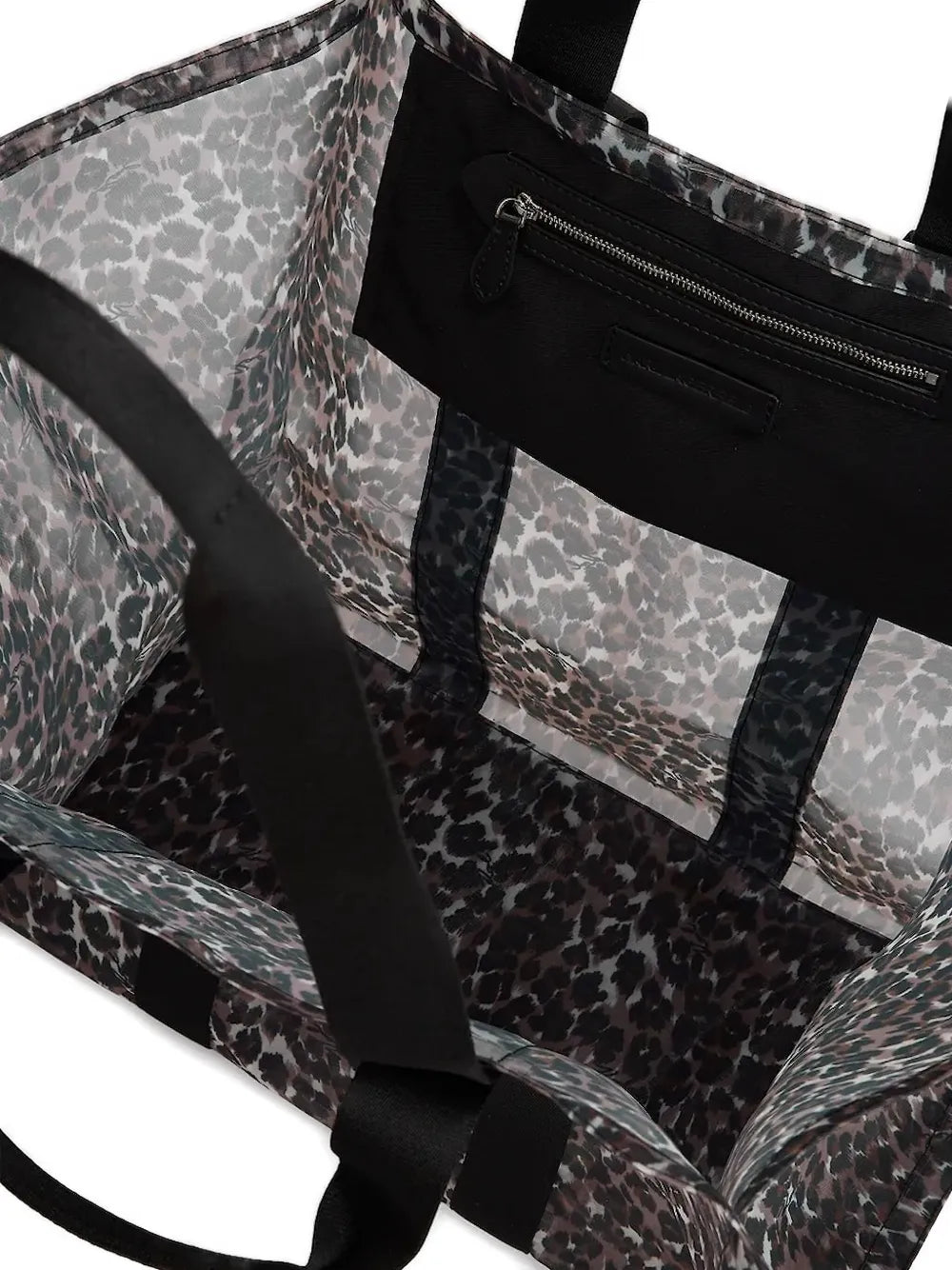 Karl LagerfeldK/Signature leopard-print beach bag