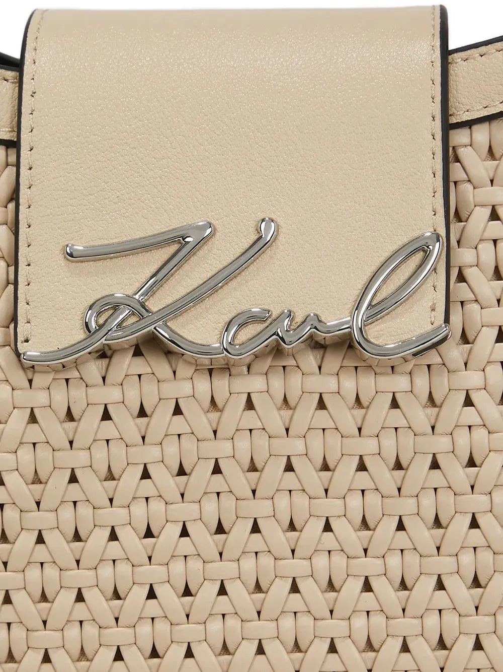 Karl LagerfeldK/signature woven-detail shoulder bag
