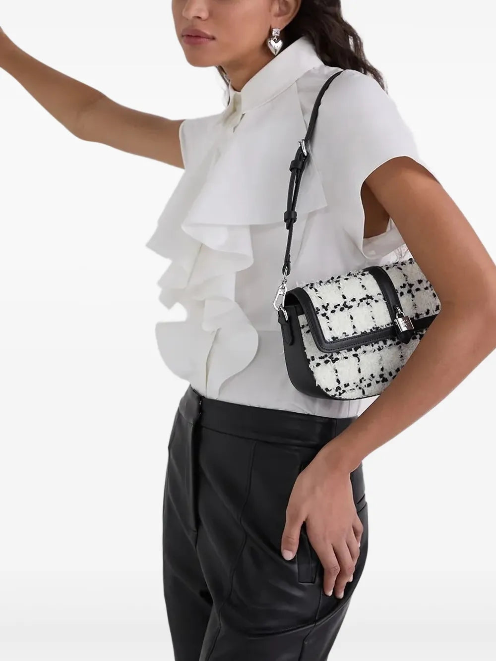 Karl LagerfeldK/Autograph bouclshoulder bag