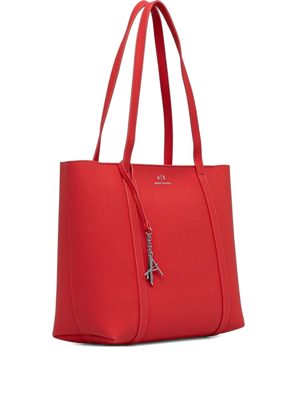 Armani Exchangelogo-charm tote bag