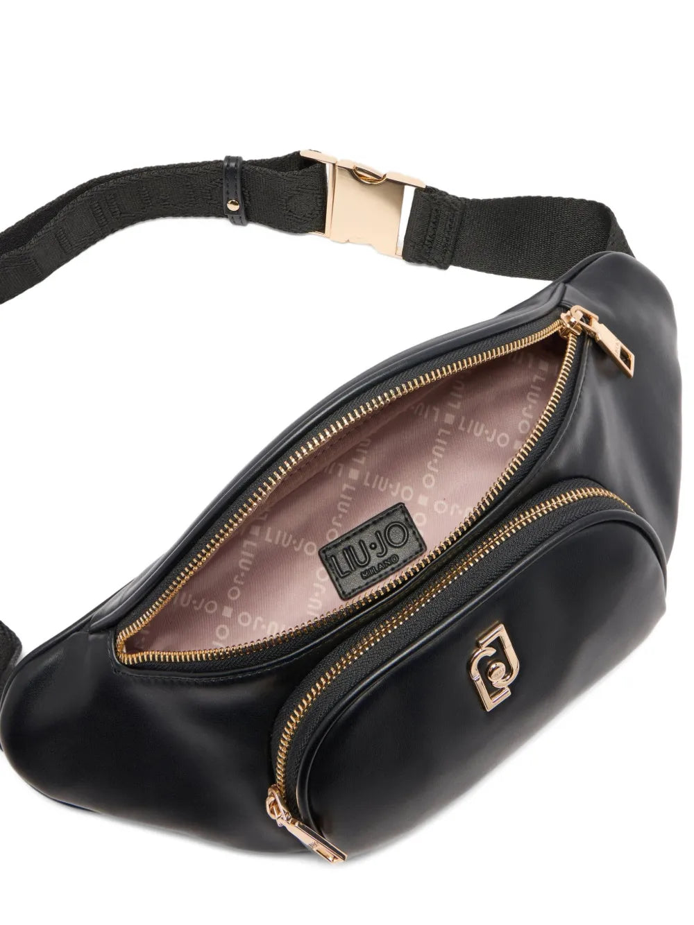 LIU JOmedium logo-plaque zip-fastening belt bag