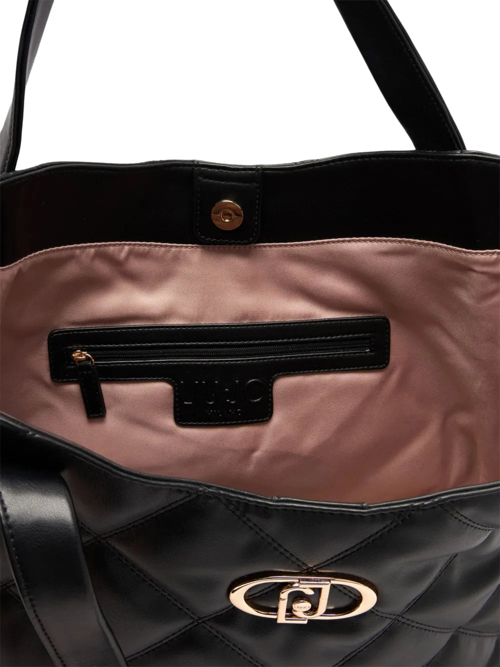 LIU JOlarge quilted logo tote bag