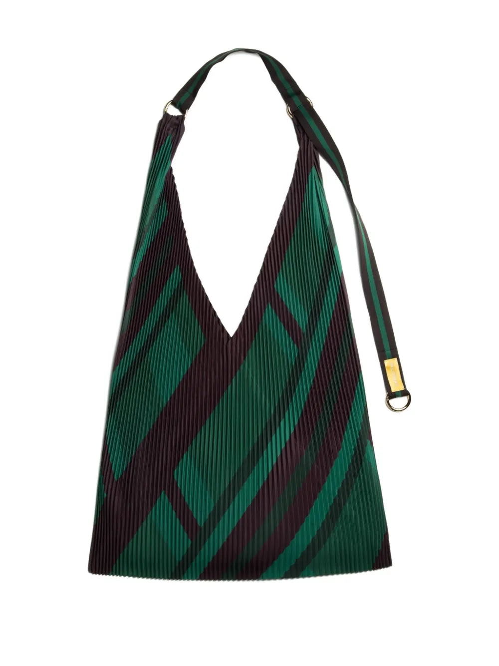 MULTITUDES BAGSpleated geometric-pattern tote bag