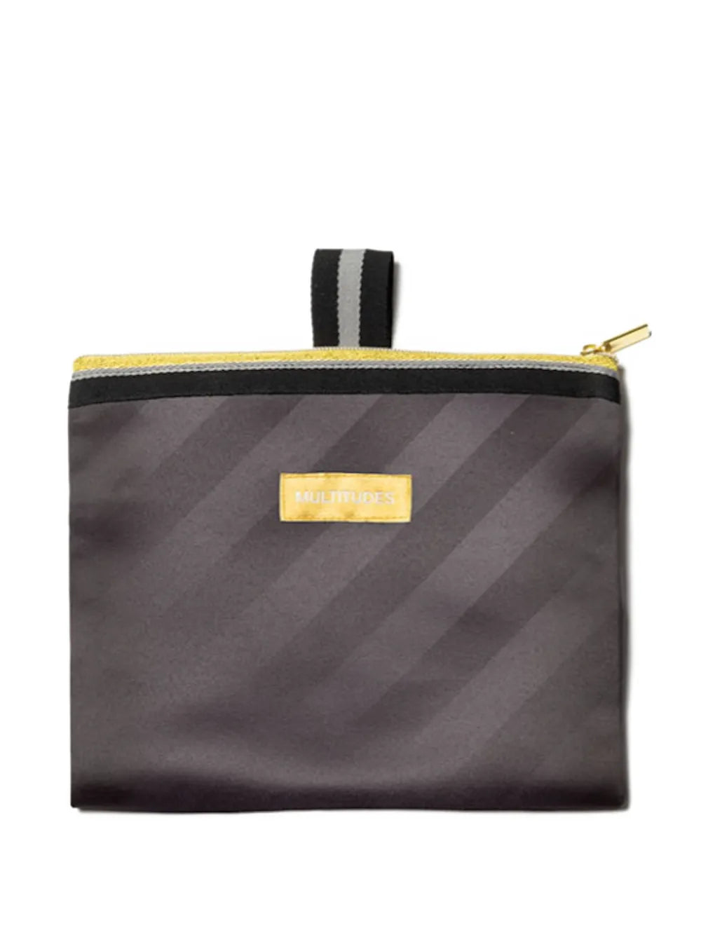 MULTITUDES BAGSClaudia pleated striped tote bag