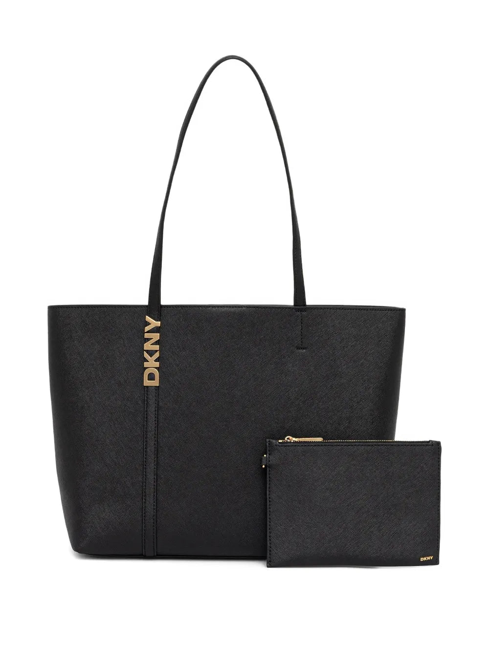 DKNYlogo-plaque tote bag