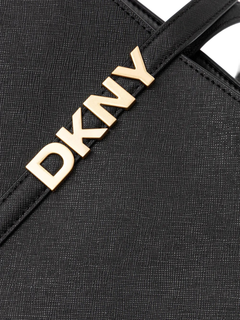 DKNYlogo-plaque tote bag