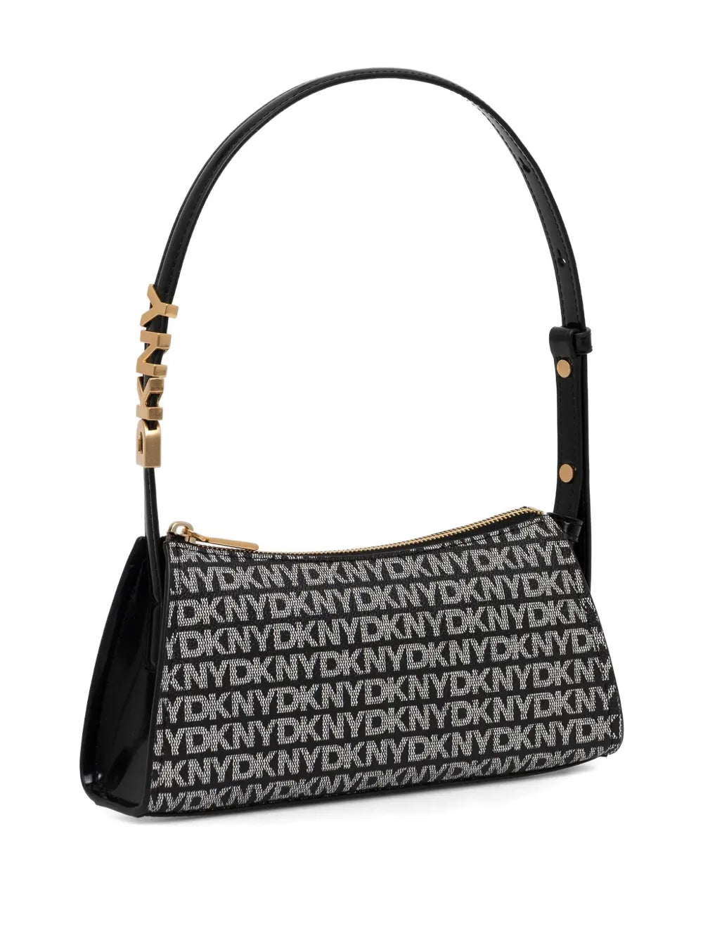 DKNYlogo-plaque top-handle bag