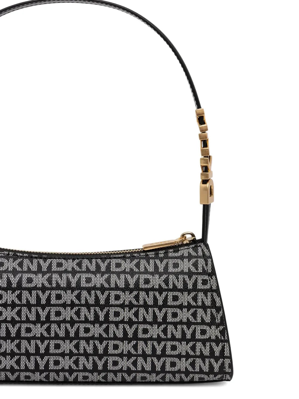 DKNYlogo-plaque top-handle bag