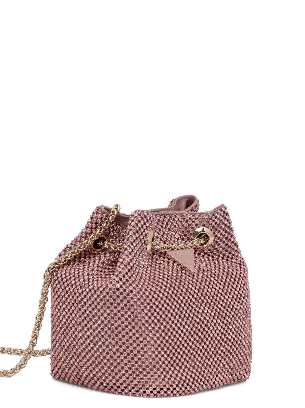 GUESS USASofia rhinestone-embellished mini bucket bag