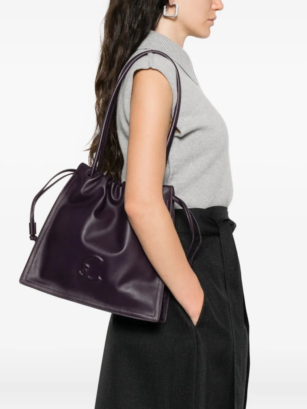 Coccinellelarge Dulse embossed-logo tote bag