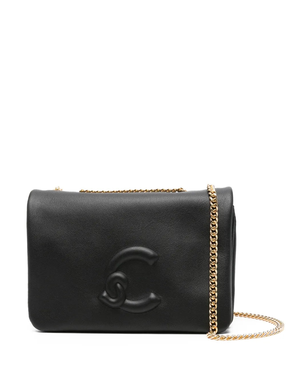 Coccinellemini embossed-logo chain shoulder bag