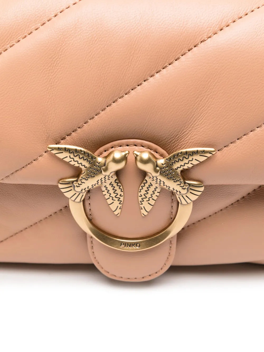 PINKOLove quilted logo-plaque shoulder bag