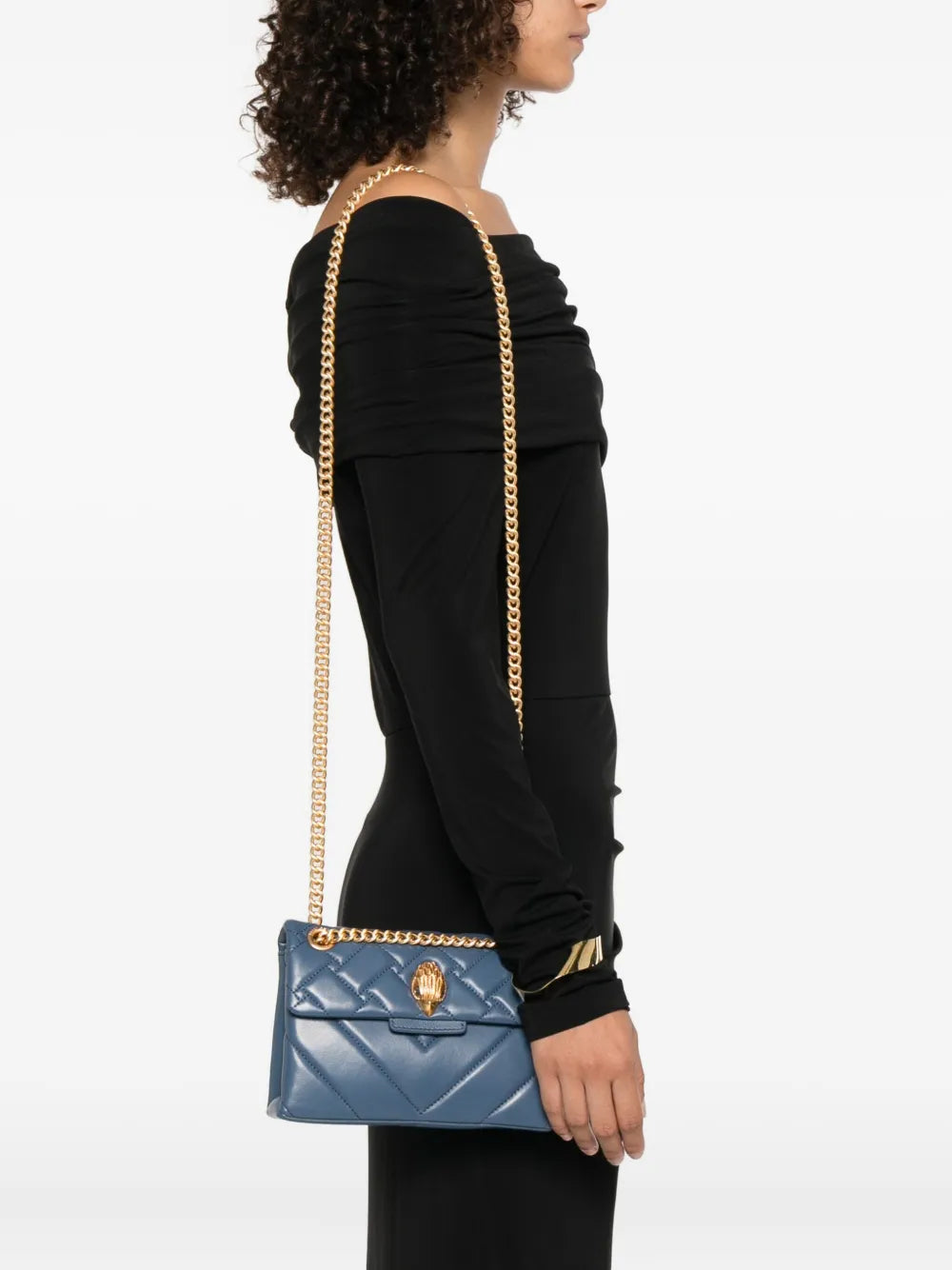 Kurt Geiger Londonquilted logo-plaque crossbody bag