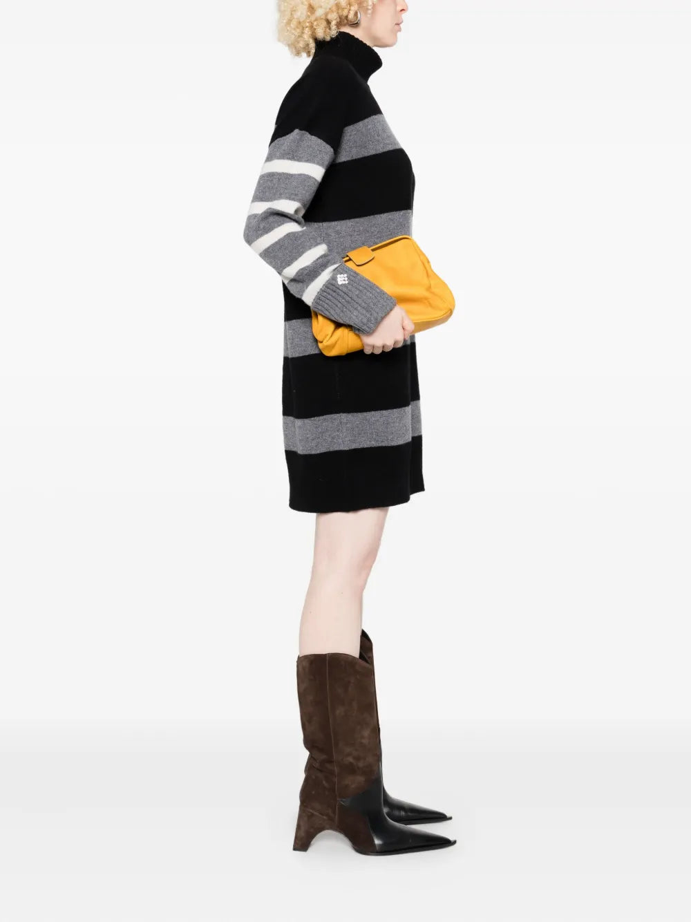 SOMMETleather flap clutch bag