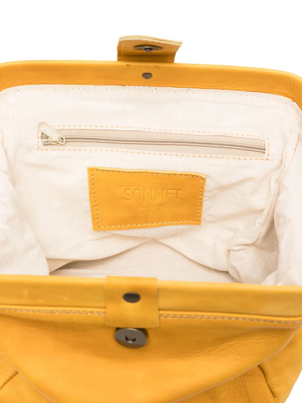 SOMMETleather flap clutch bag