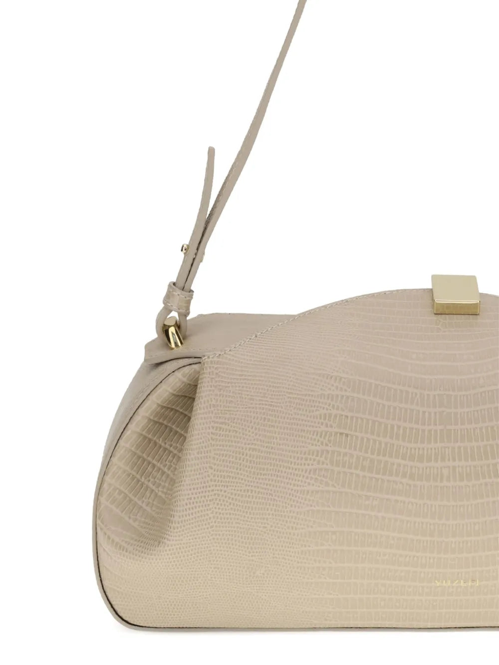 YuzefiOyster embossed-leather clutch bag