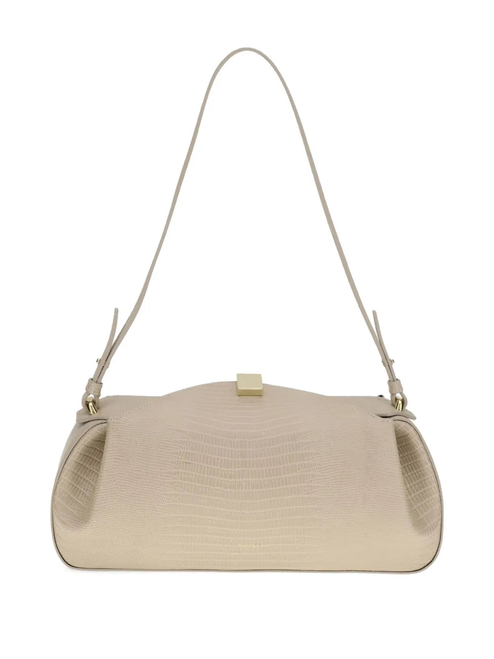 YuzefiOyster embossed-leather clutch bag