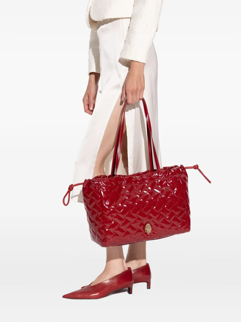 Kurt Geiger Londonquilted drawstring-fastening tote bag