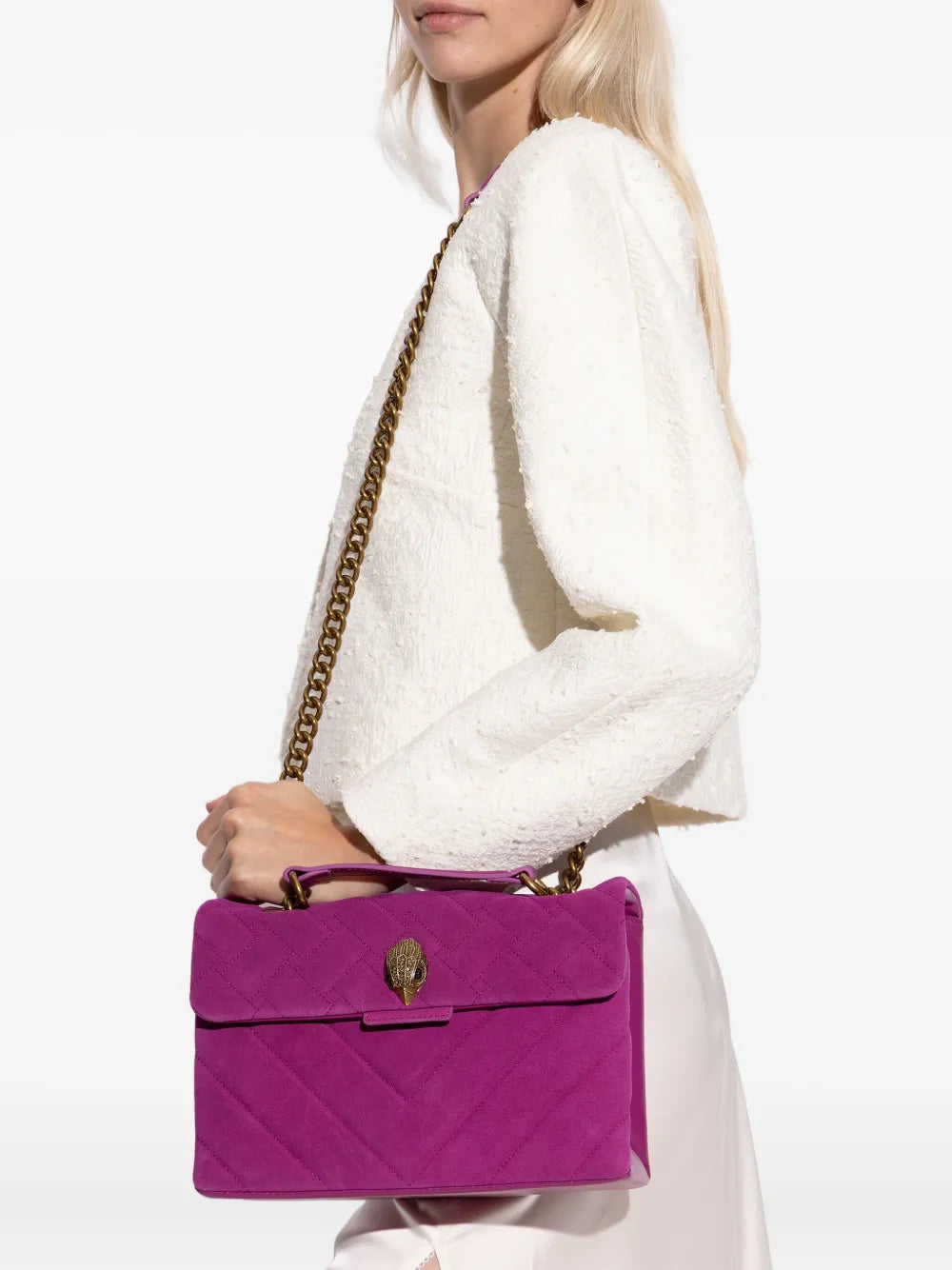 Kurt Geiger Londonsmall kensington quilted chain-strap crossbody bag