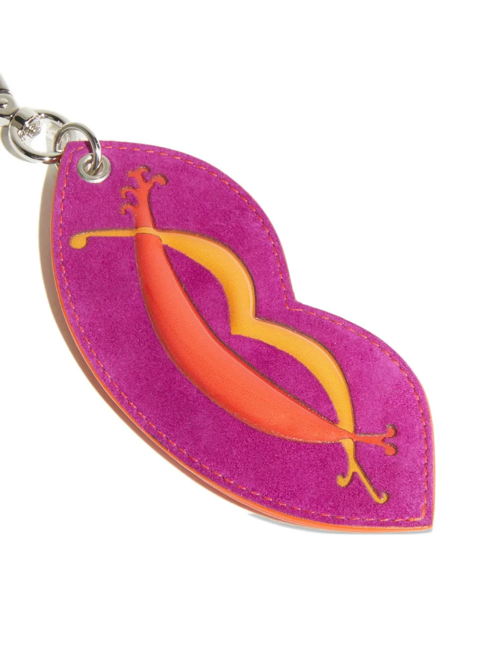 New SeasonPUCCIlip-shaped suede airtag holder
