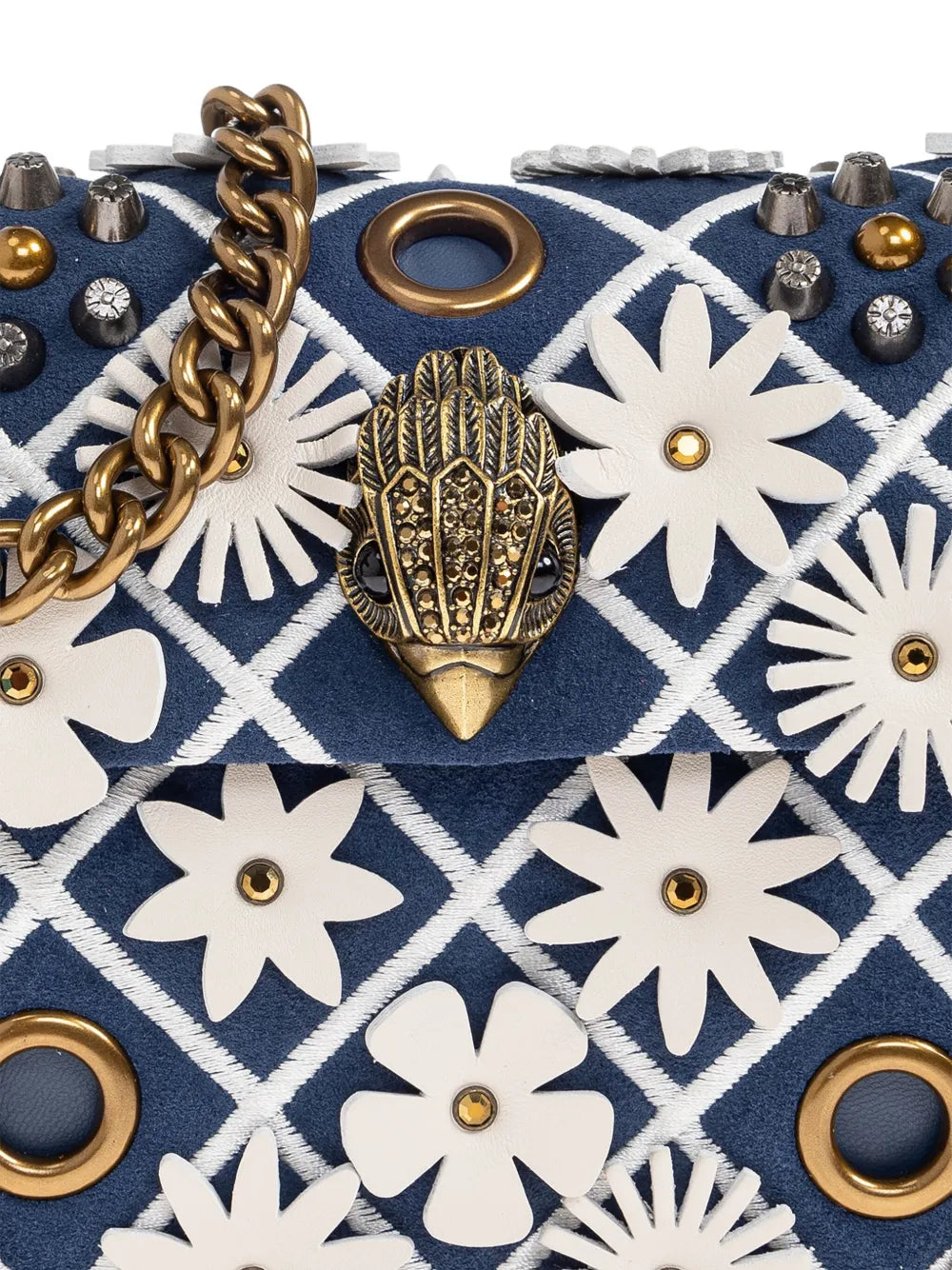 Kurt Geiger Londonsmall Kensington flower-embellished shoulder bag