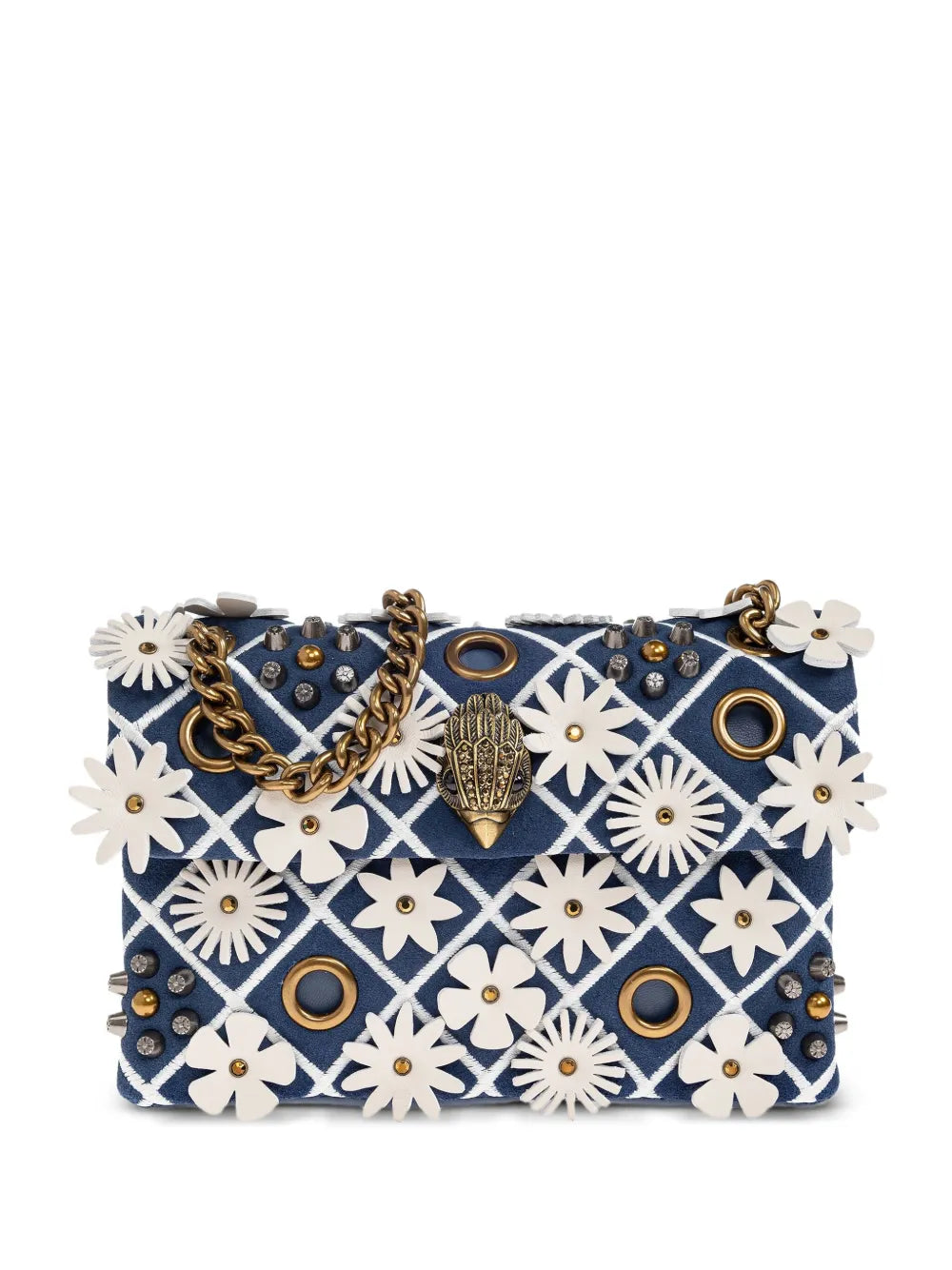 Kurt Geiger Londonsmall Kensington flower-embellished shoulder bag