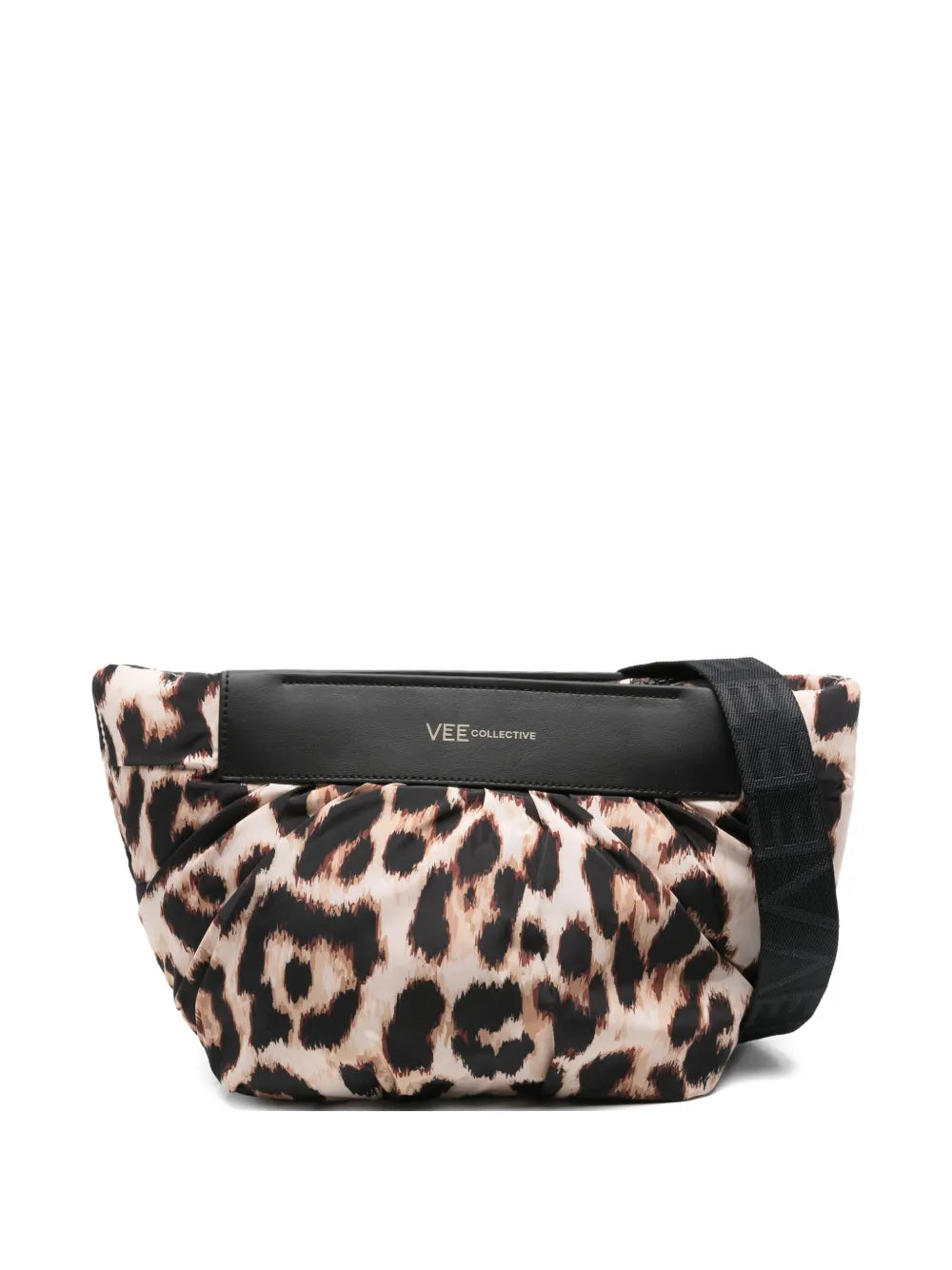 VeeCollectivemedium Caba leopard-print clutch bag