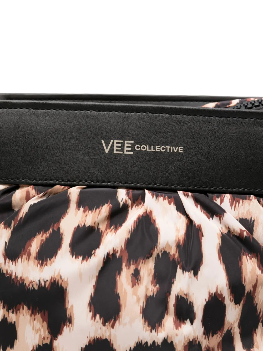 VeeCollectivemedium Caba leopard-print clutch bag