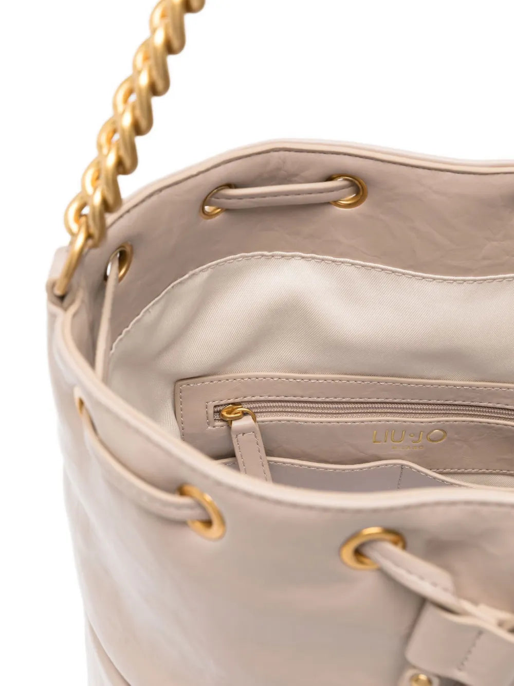 LIU JOdrawstring chain-strap shoulder bag