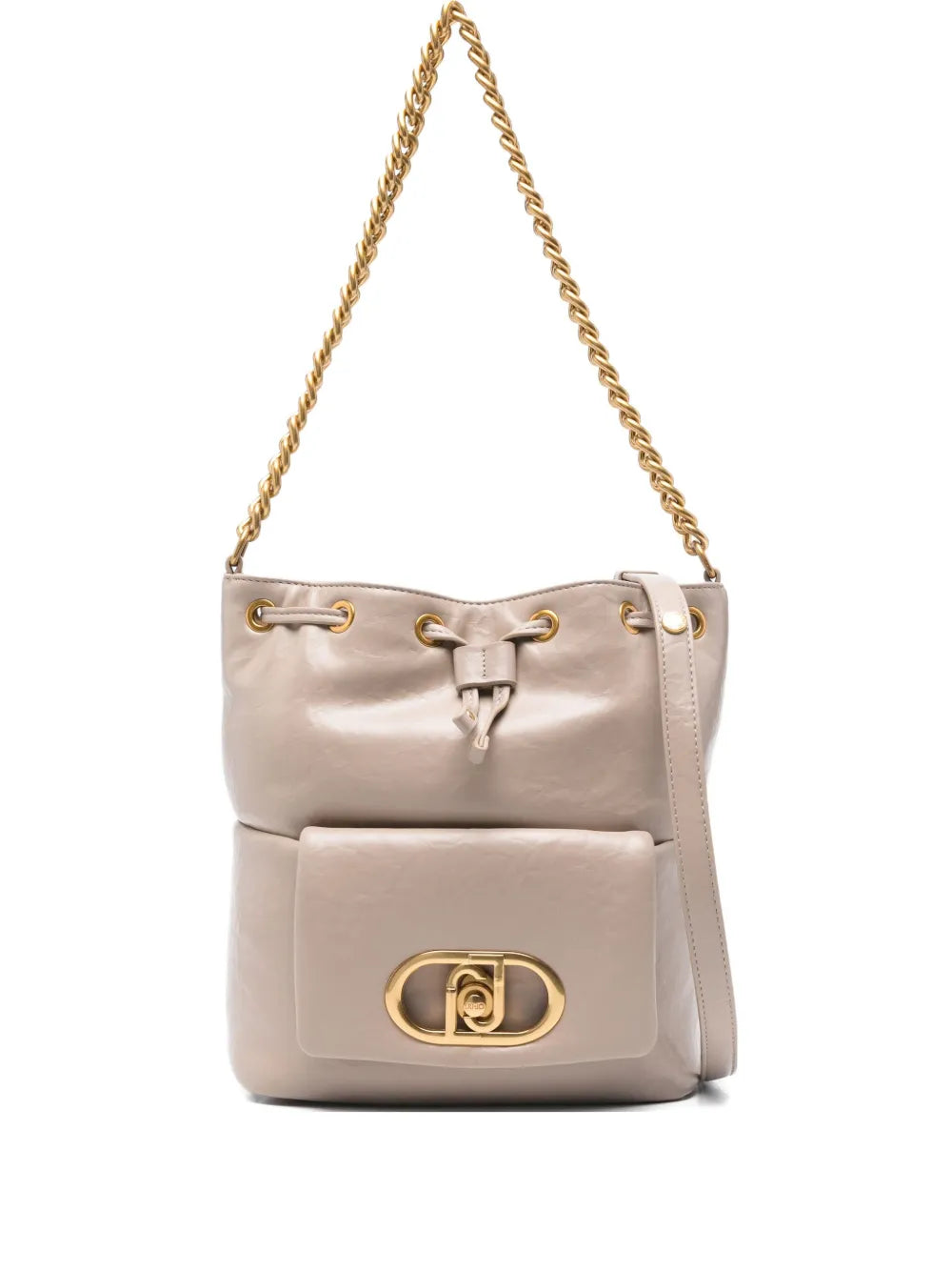 LIU JOdrawstring chain-strap shoulder bag