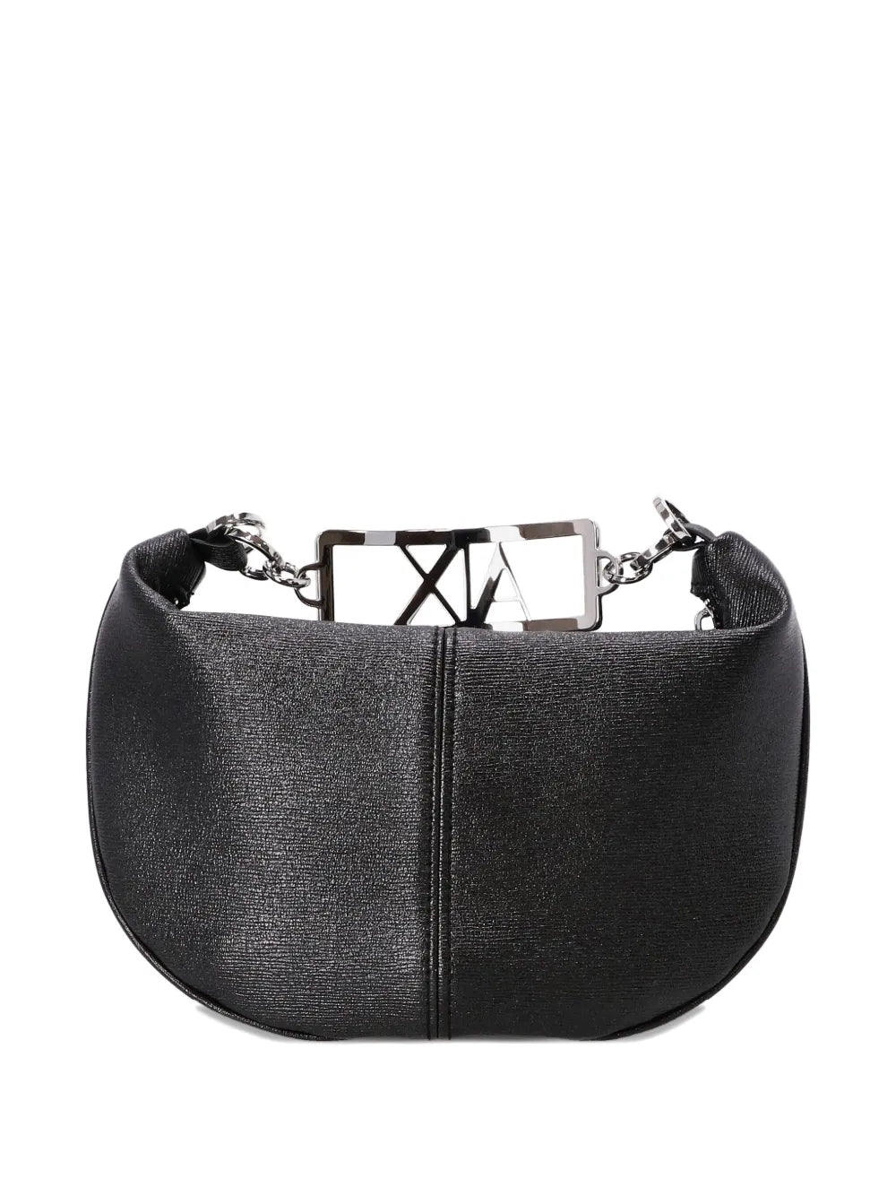 Armani Exchangelogo-plaque chain clutch bag