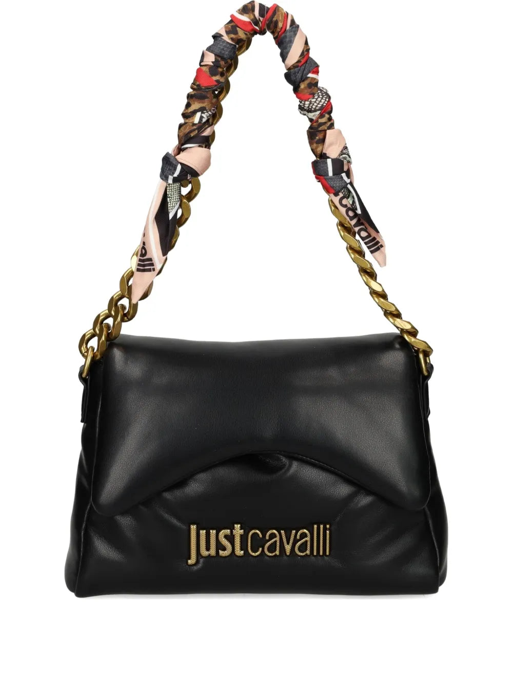 Just Cavallipadded chain-strap shoulder bag
