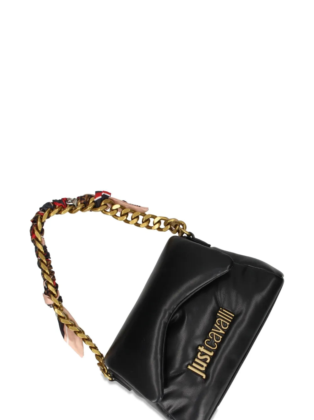 Just Cavallipadded chain-strap shoulder bag