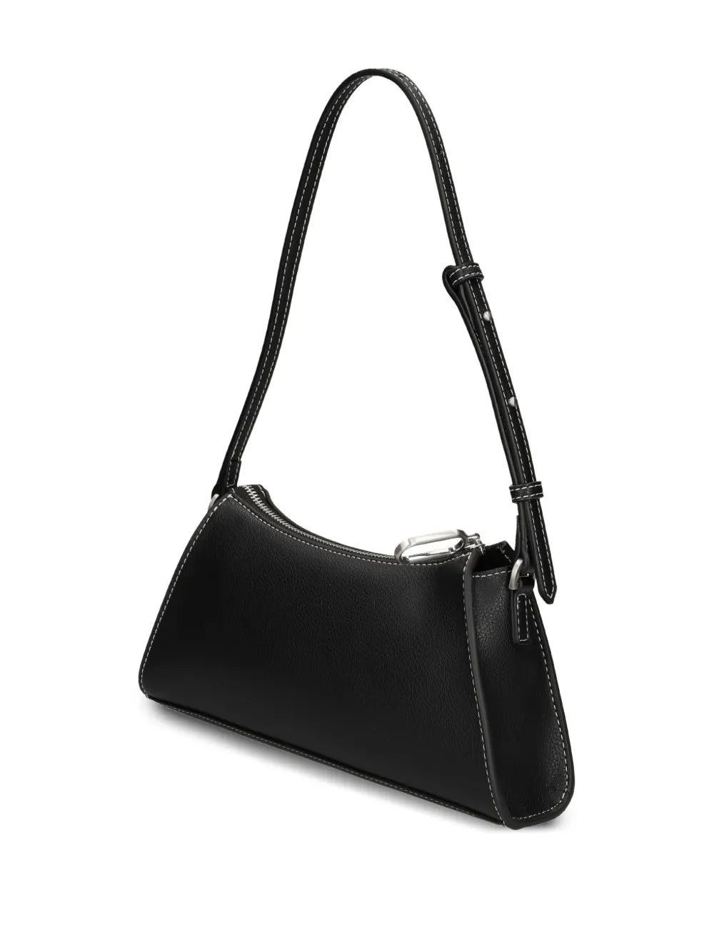 Karl Lagerfeld Jeanszip-detail curved shoulder bag