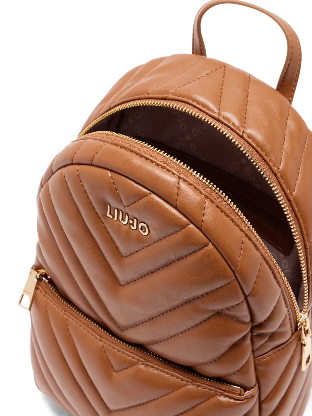 LIU JOquilted chevron backpack