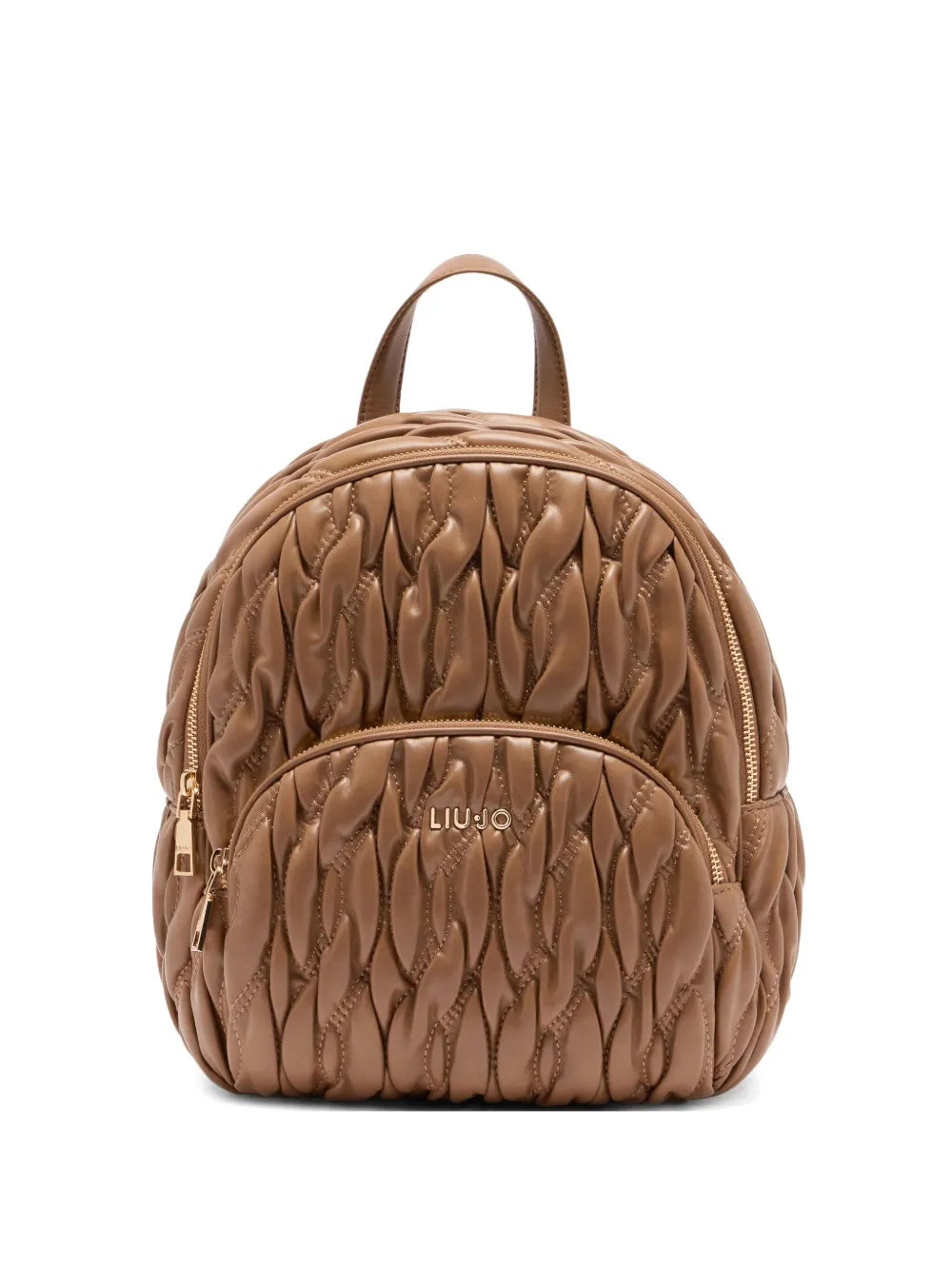 LIU JOquilted logo backpack