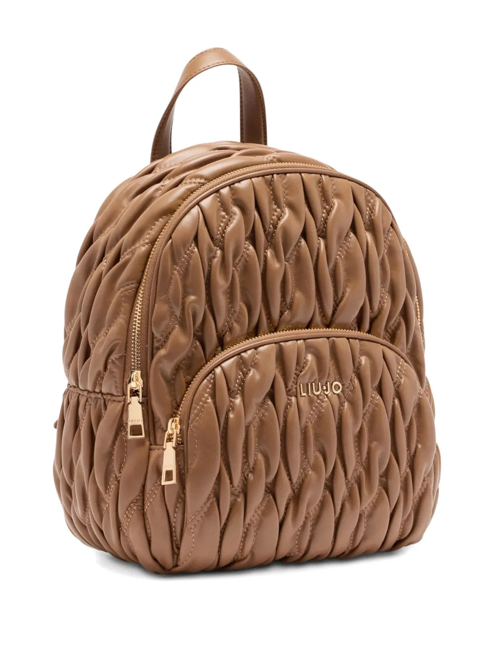 LIU JOquilted logo backpack