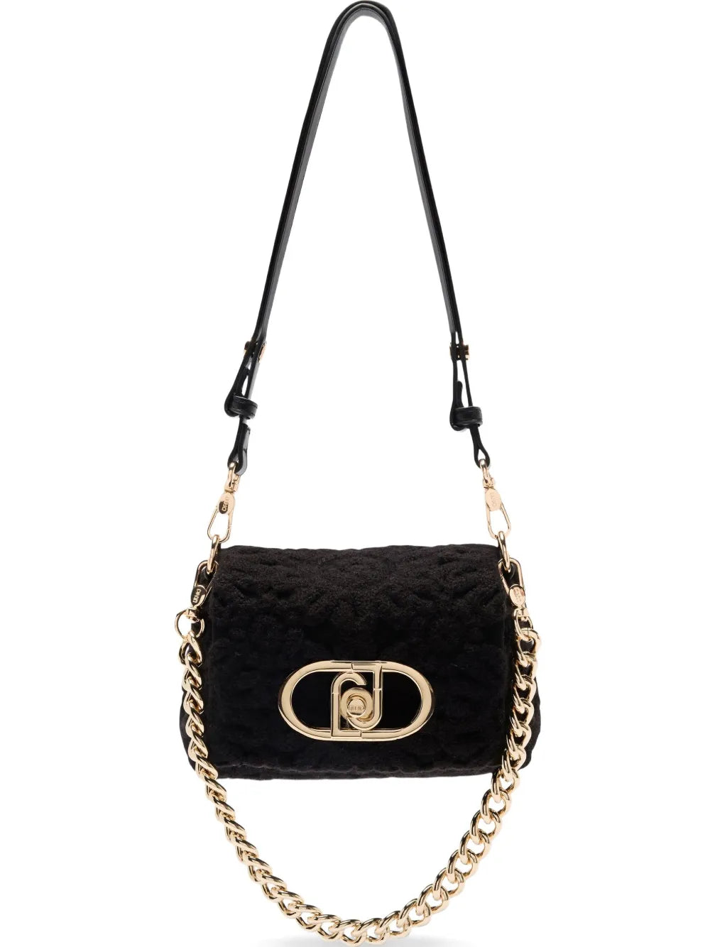 LIU JOsmall LaPuffy embroidered crossbody bag